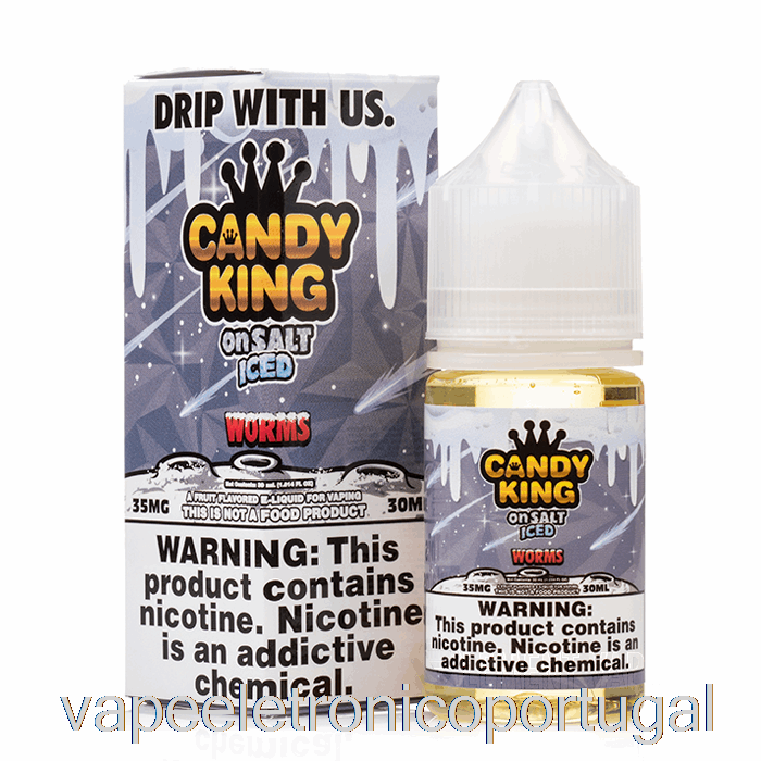Vape Eletronico Iced Worms - Candy King On Salt - 30ml 35mg